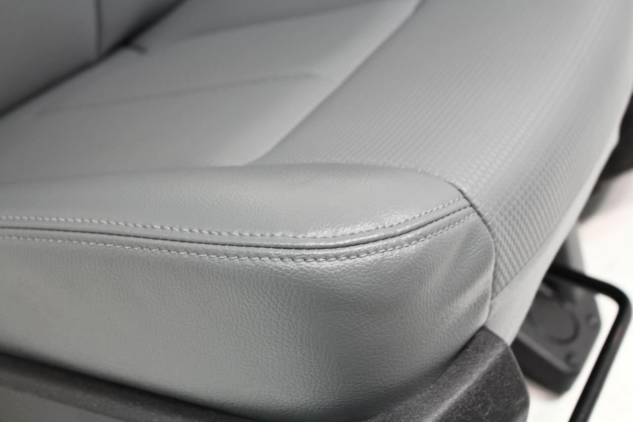 1999-2016 Ford F250-F650 Super Duty Seats, Manual Gray Vinyl w Center Jump Seat