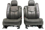 1999 - 2006 Chevy Silverado Front Seats, LT Leather Dark Pewter Power Heated