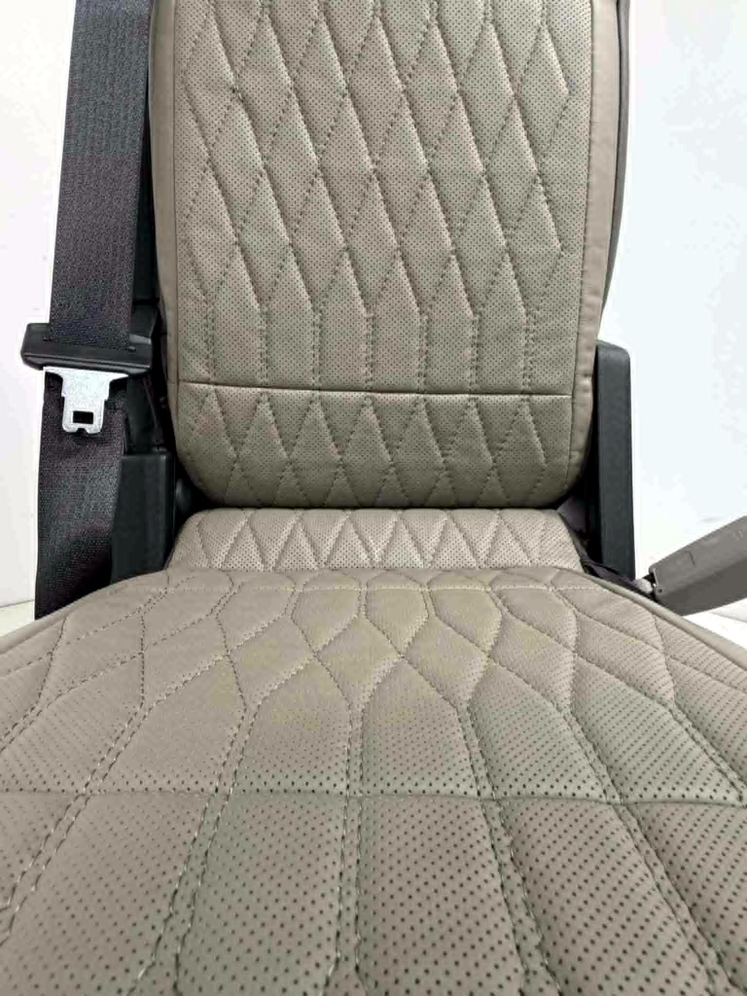 2024+ Ford F150 & Super Duty Platinum Custom Jump Seat Conversion Kit, Truffle