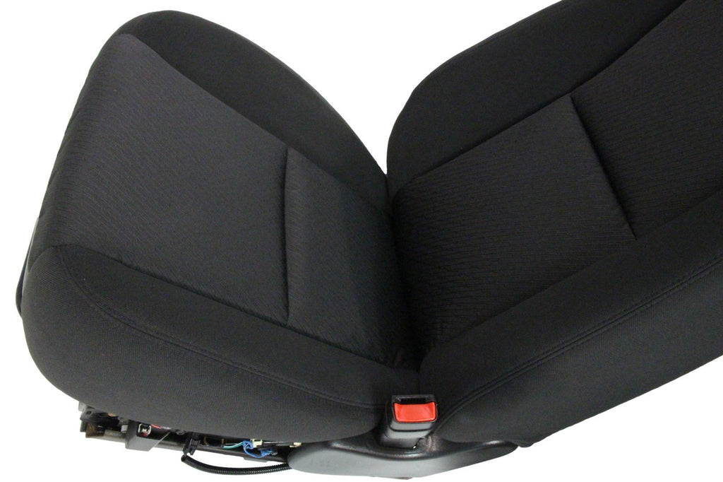 2007 - 2014 GM Silverado Tahoe Suburban Front Seats, LT Powered Black Cloth OEM