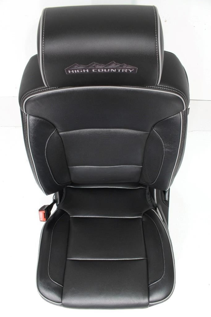 2014 - 2019 Sierra Chevy Silverado Front Seats, High Country Power Black Leather