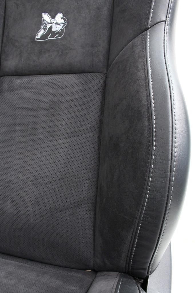 11-23 Dodge Charger SRT Seats, Scat Pack Black Alcantara Leather w/ Heat Cool