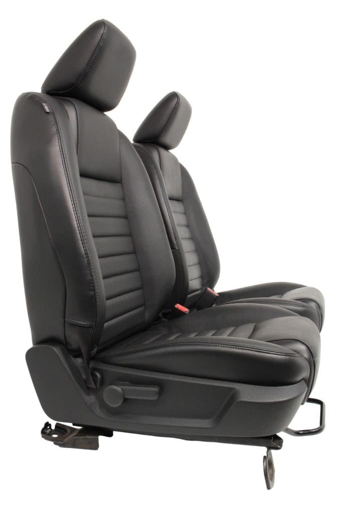 Ford Mustang Seats Front GT Black Leather Powered Seat Set 2005 2006 2007 2008