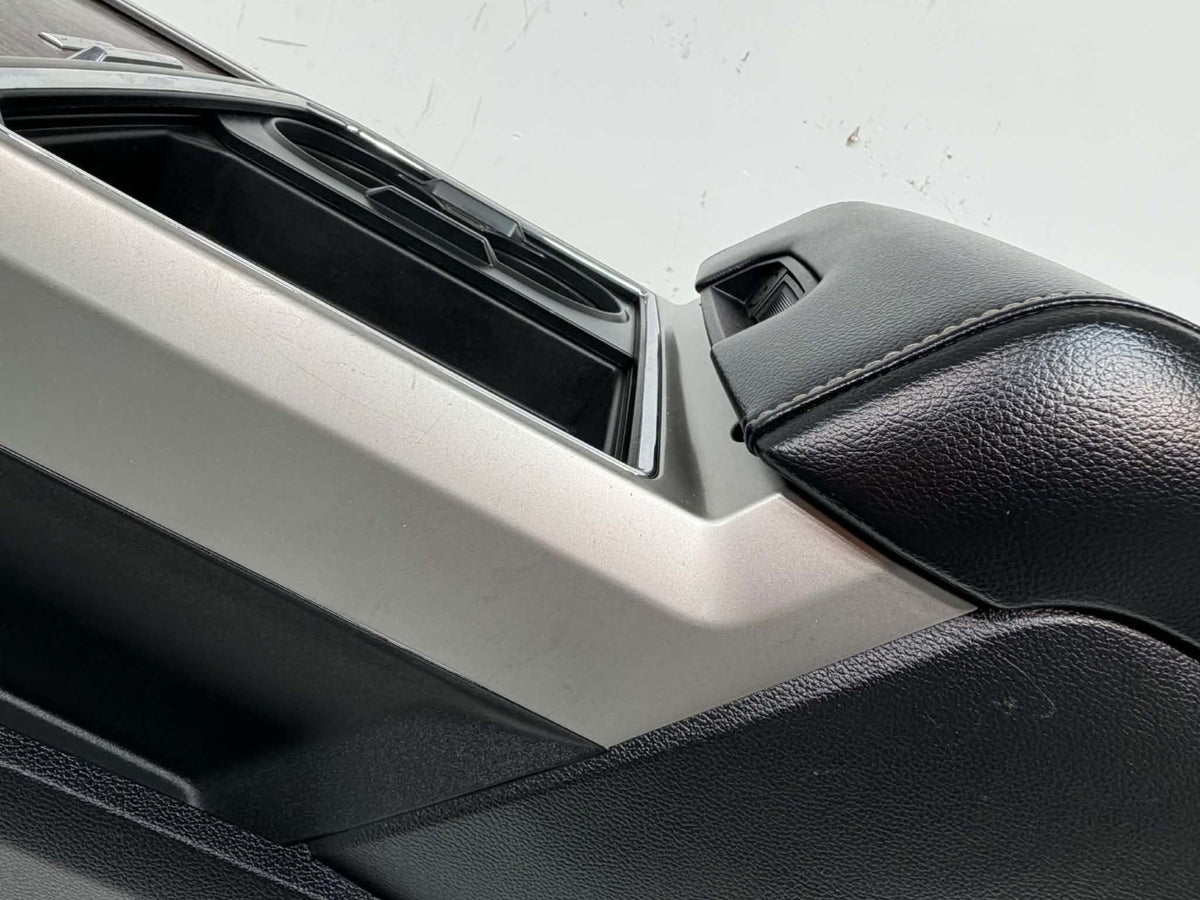 15-22 Ford F150 Super Duty Center Console Kit w/o Shifter - Black Leather Lariat