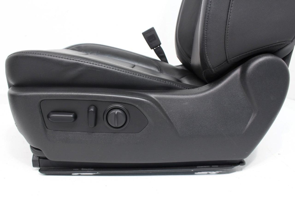 19-22 Silverado Sierra Heated Cooled Black Leather Seats Front & Rear Set OEM