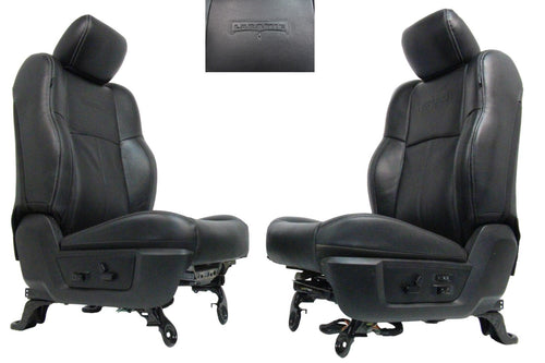 2002 - 2018 Ram Front Seats, Laramie Black Leather Heated Cooled w/ Memory