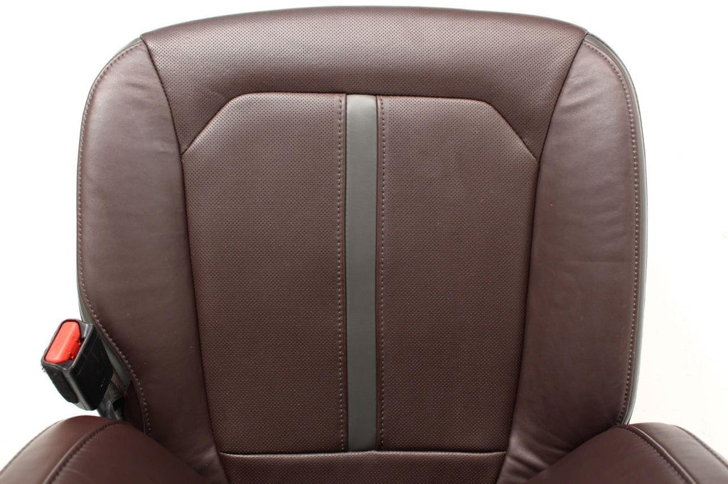 2015 - 2022 Ford F150 Super Duty Platinum Seats Set, Brunello Leather Heat Cool