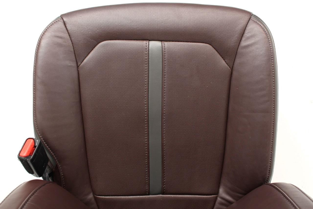 2015 - 2022 Ford F150 Super Duty Platinum Seats Set, Brunello Leather Heat Cool