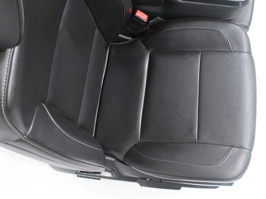2014 - 2019 GM Sierra Silverado LT Front Seats, Power Black Leather, w/ Jumpseat