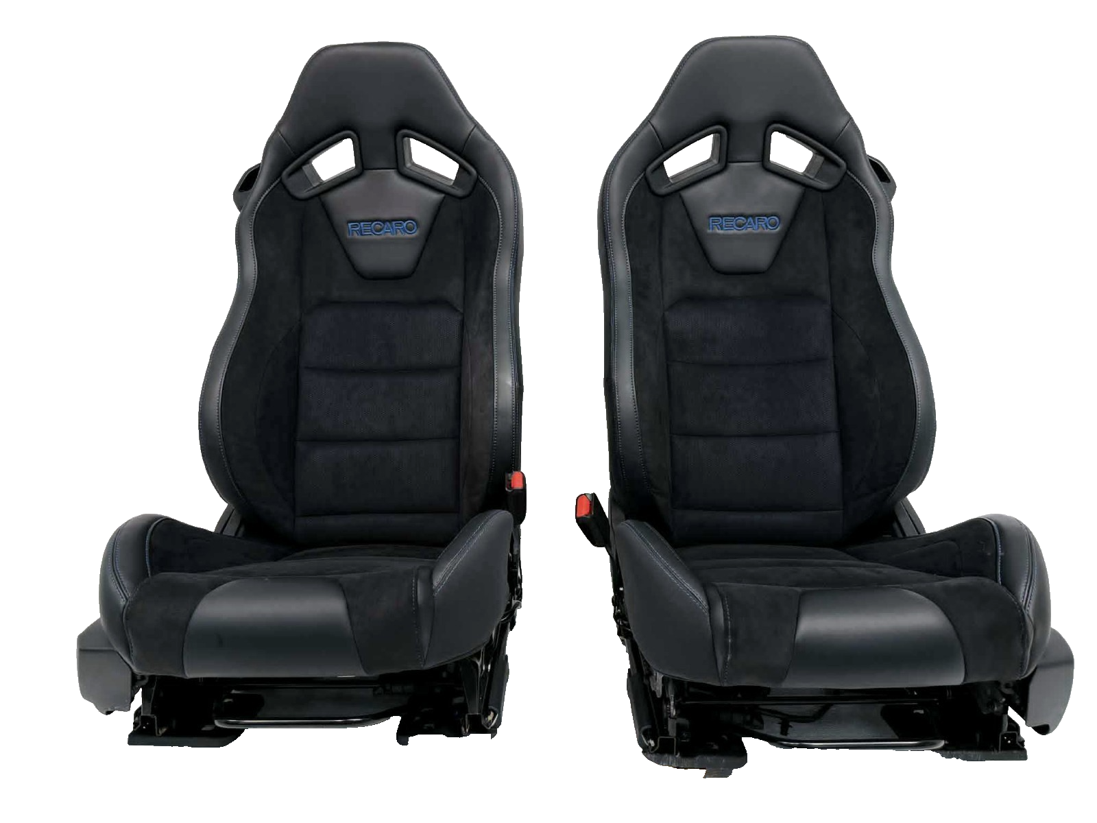 2015 - 2026 Ford Mustang Dark Horse RECARO Seats, Dinamica Black Suede & Indigo
