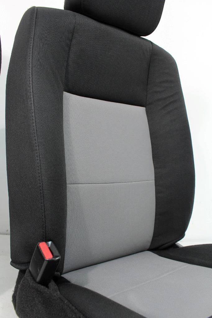 Ford Ranger Extended Cab Front BUCKET Black Grey Cloth Seats 1998 - 2011
