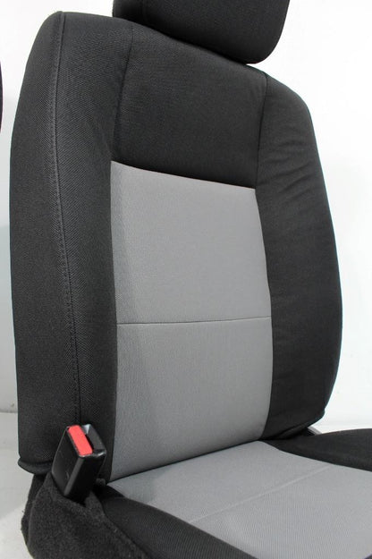 Ford Ranger Extended Cab Front BUCKET Black Grey Cloth Seats 1998 - 2011