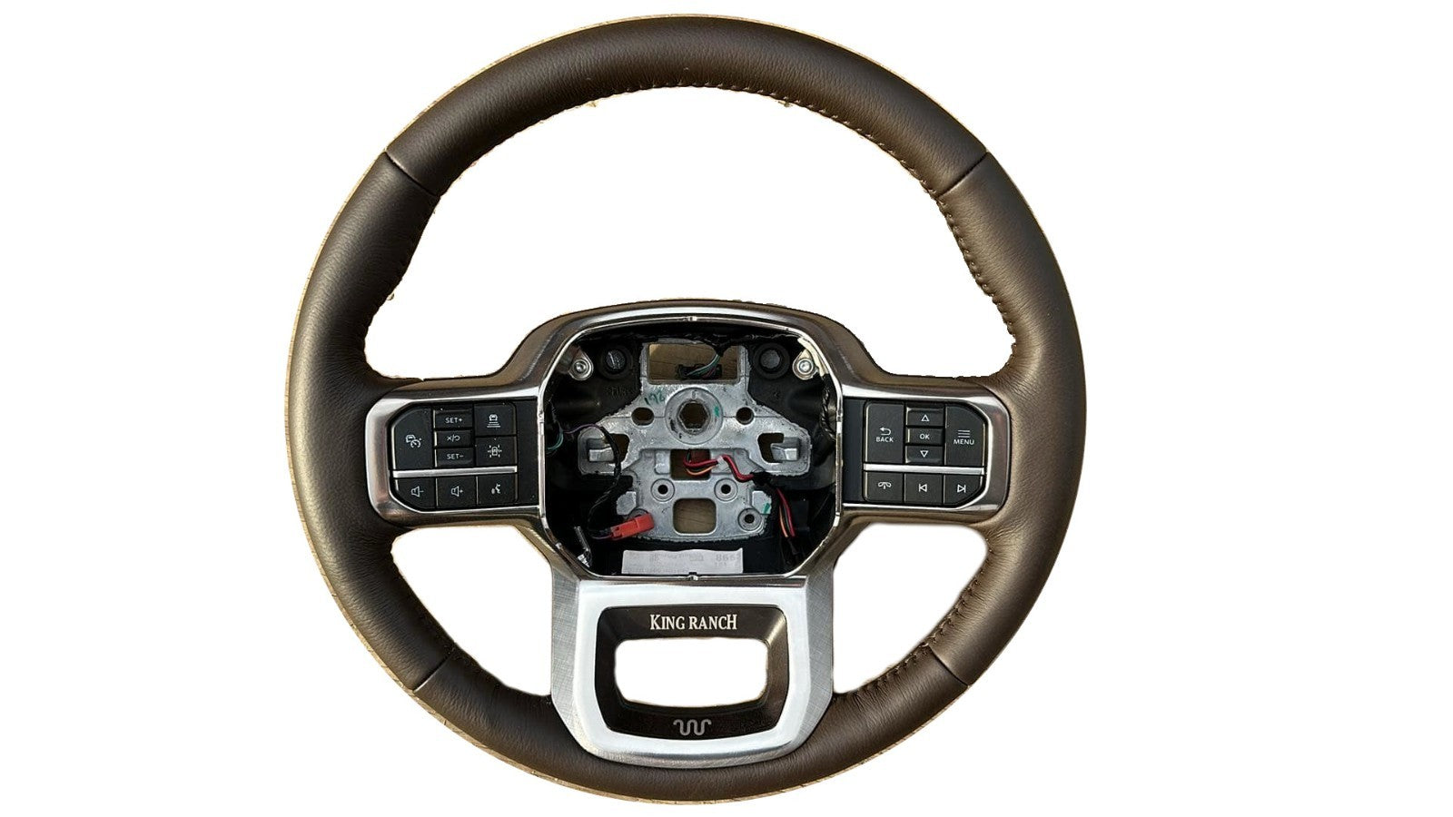 23 - 25 Ford Super Duty King Ranch OEM Steering Wheel w/ Controls RC3B3600HB3ET7