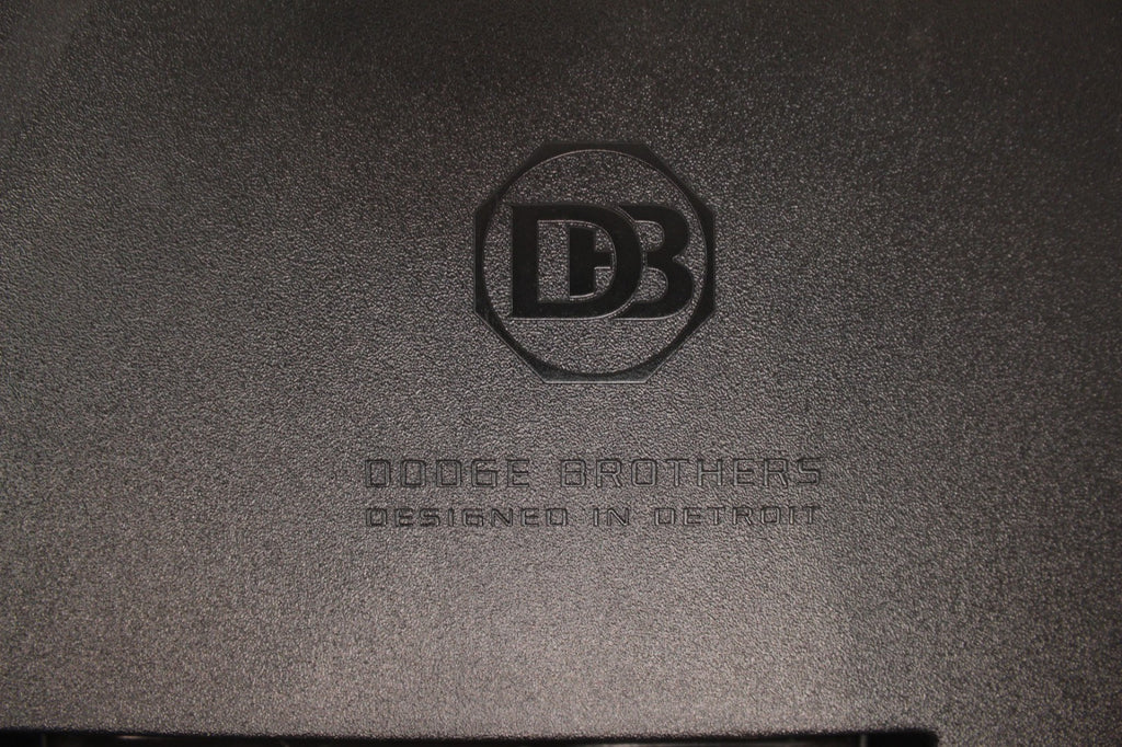 2015-2023 Dodge Challenger OEM Center Console Lid Armrest Black w/ Silver Stitch