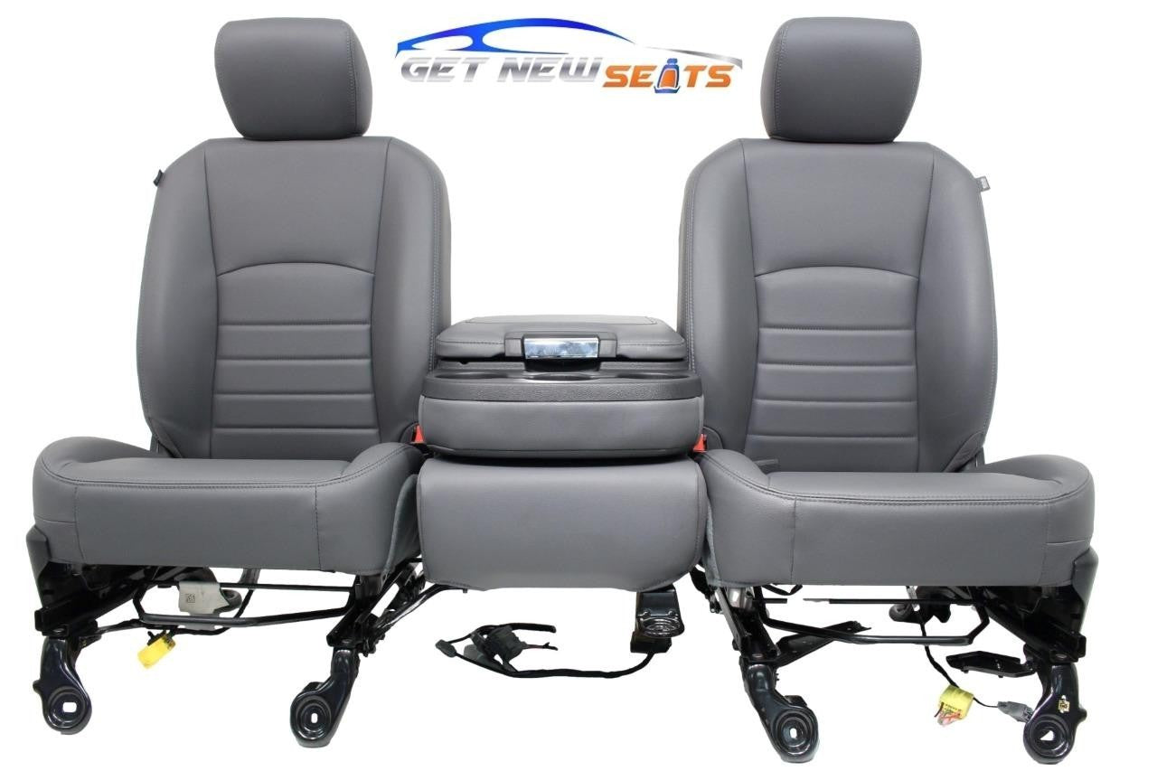 2009 - 2018 Dodge Ram Front Seats, Gray Vinyl Manual Bench w/ Center Fits 2002+