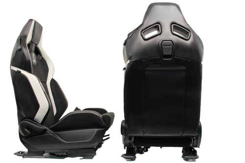 2015 - 2026 S550 Ford Mustang Shelby GT500 Recaro Seats, Black & White Leather