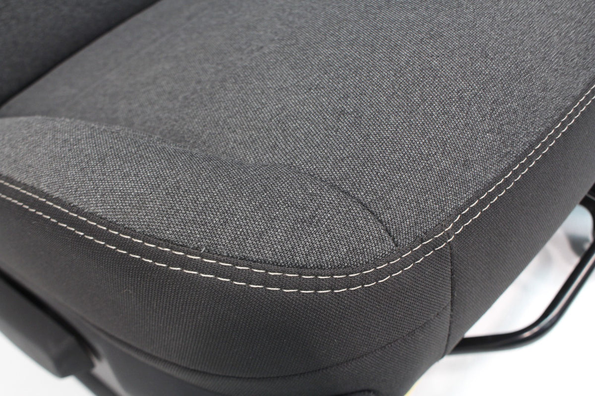 2019 - 2024 Ram HD Front Bench Seat, Charcoal Black Cloth Manual w/ Center Seat