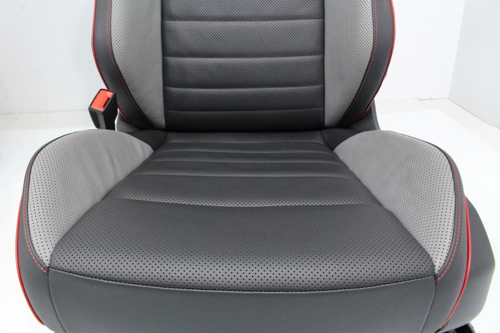 2022 - 2025 VW Golf GTI Mk 8.5 Seats Set Two-Tone Leather Black Gray Heat Cool