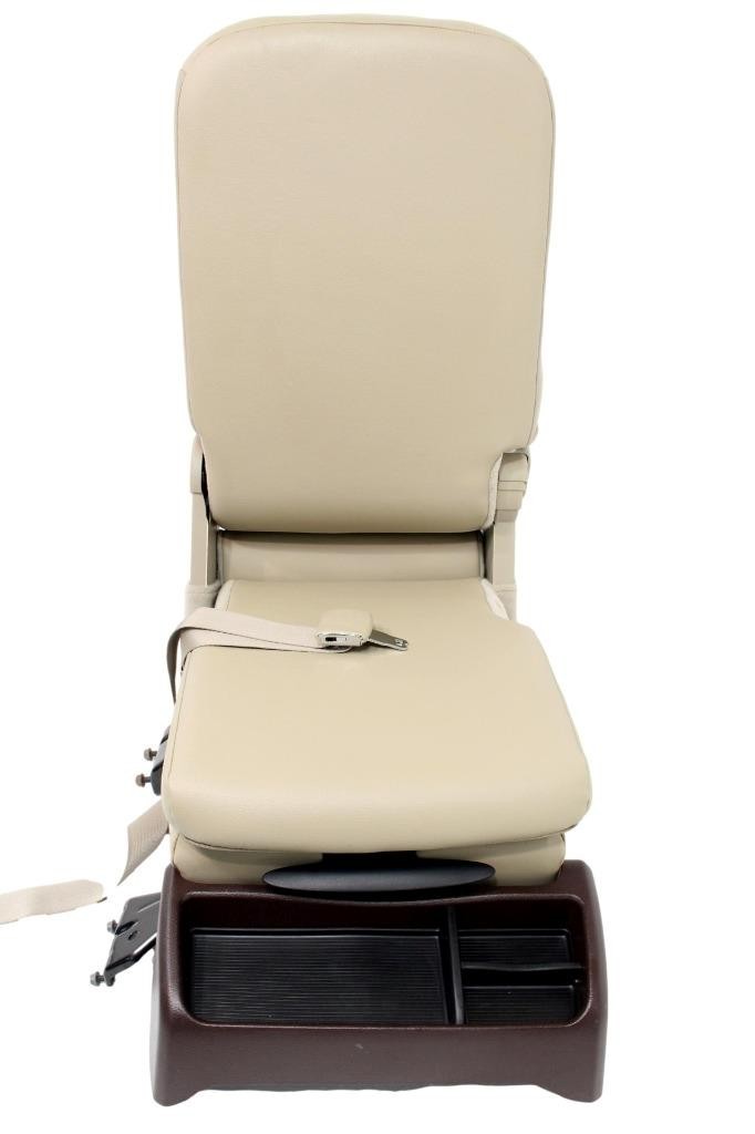 2013 - 2018 Ram Center Jump Seat, Tan Leather Laramie, w/ Install Kit & Trim OEM