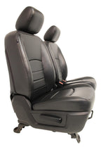 2002 - 2018 Dodge Ram Seats Set, Crew Cab Roadwire Black Leather w/ Power Driver