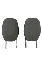 2010 - 2015 Chevrolet Camaro Front Headrest Pair, Gray Leather, Mint Used