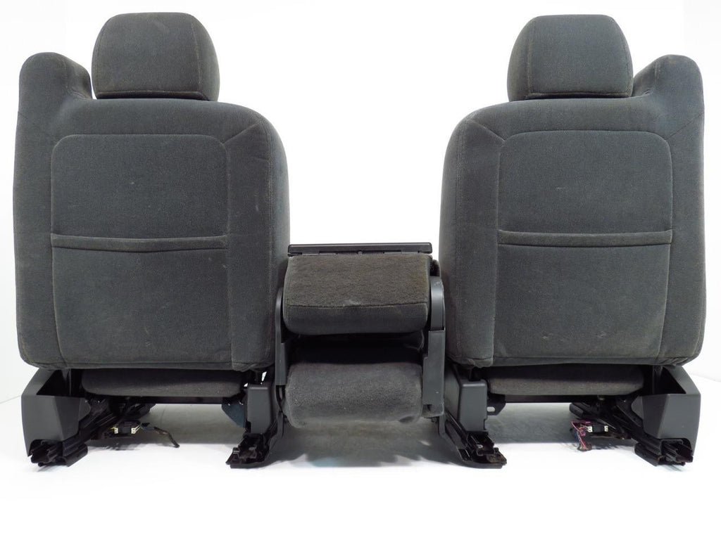 1999 - 2006 Chevy Silverado Seats, Split Front Bench Seat, Dark Gray Cloth OEM