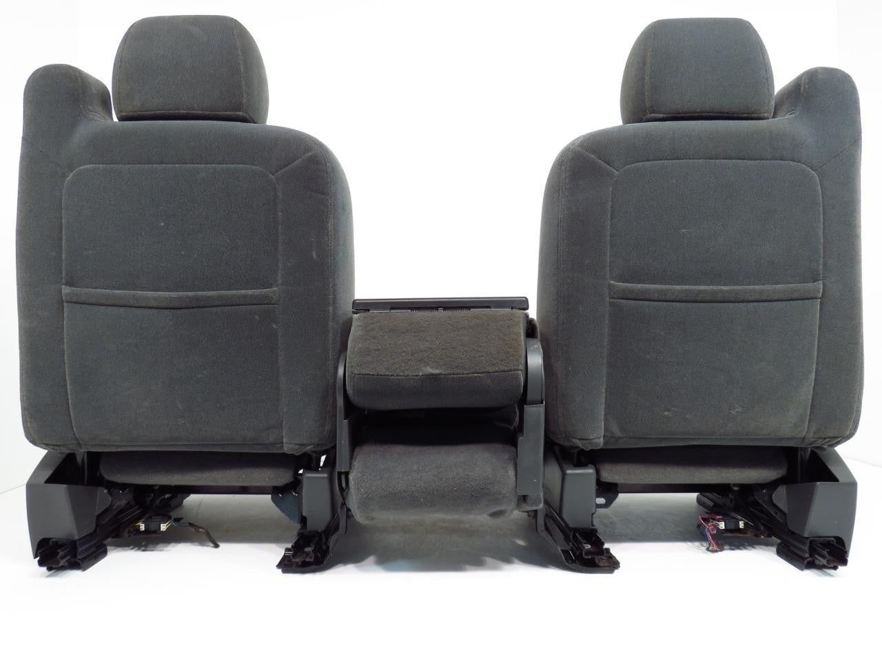 1999 - 2006 Chevy Silverado Seats, Split Front Bench Seat, Dark Gray Cloth OEM