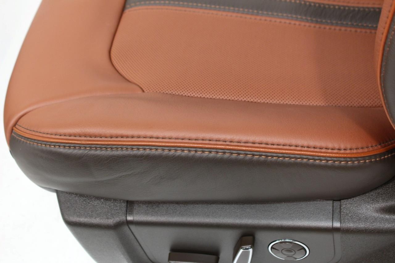 2015 - 2022 Ford F150 Super Duty Front Seats, King Ranch OEM Brown Leather