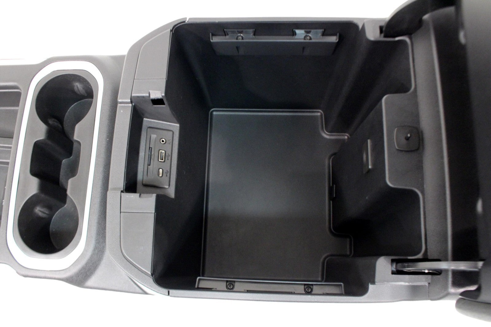 2019 - 2023 GMC Sierra Chevy Silverado Center Console, Black w/ Woodgrain OEM