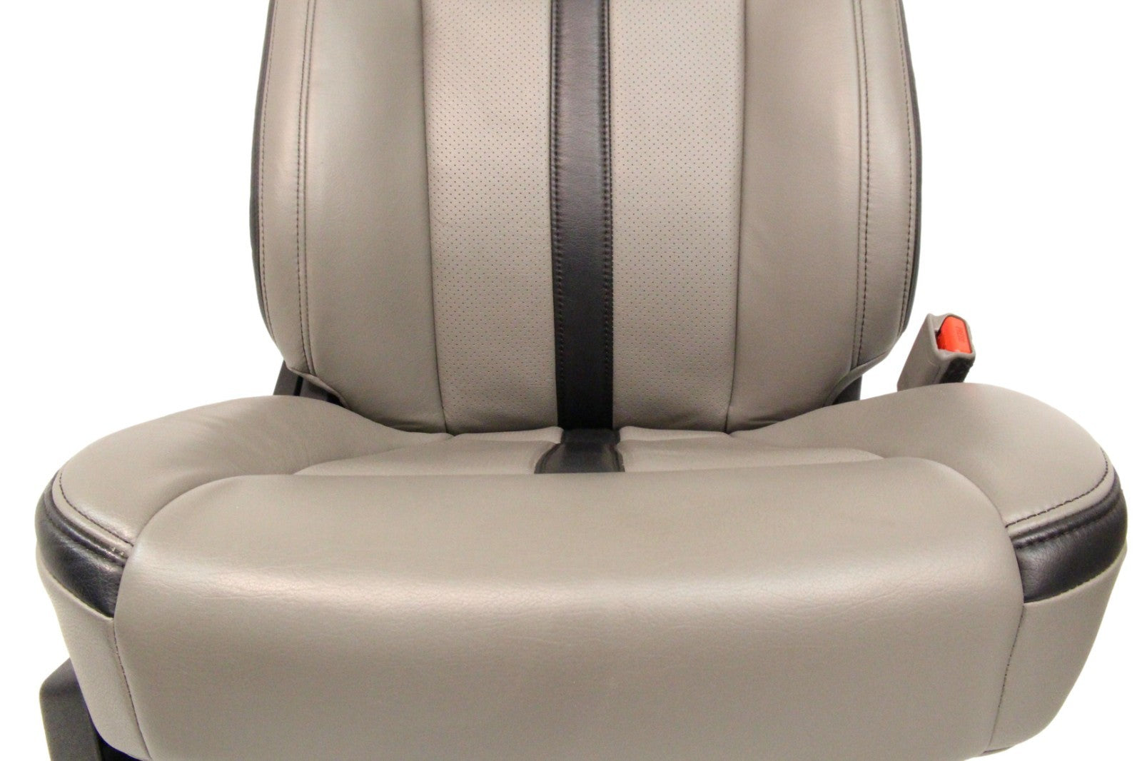 2015-2022 Ford F150 Super Duty Reg Cab Seats, XLT w/ Katzkin Earth Gray Leather