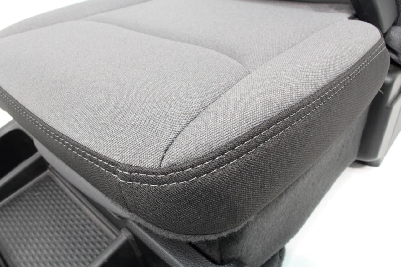 2019 - 2025 Ram 1500 Center Jumpseat Gray Cloth, w/ Dash Trim & Brackets