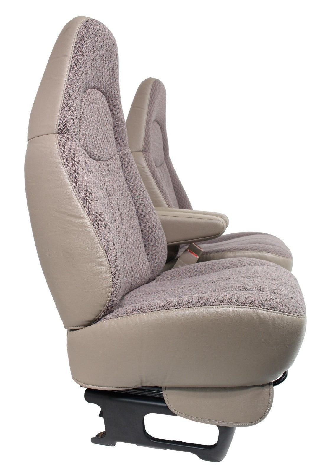 GMC Savana Chevy Express Van Front Bucket Seats, Neutral Tan Cloth 1997 - 2014