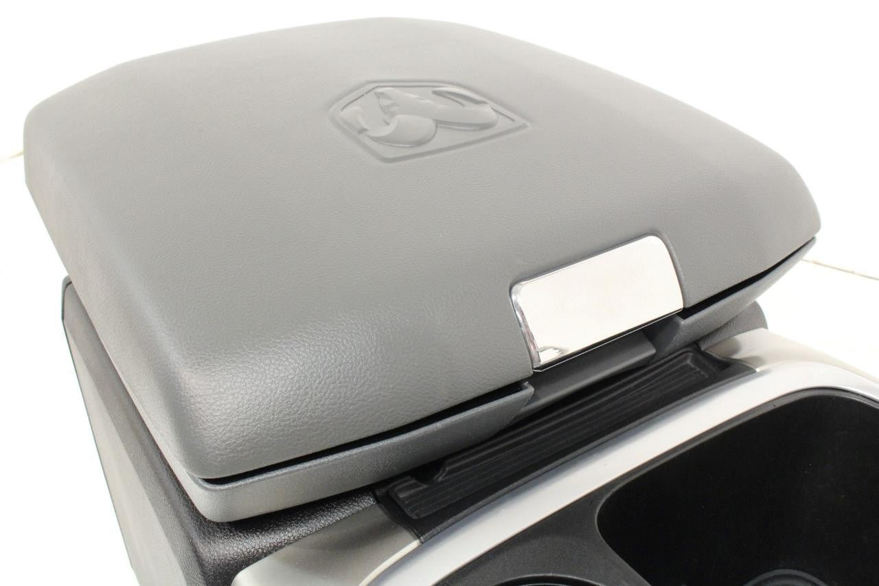 2013 - 2018 Dodge Ram Center Console w/ Radio Bezel, Install Brackets & Bolts