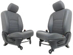 2009-2018 Dodge Ram Front Seats Pair, OEM Work Grade Gray Vinyl Manual LH RH