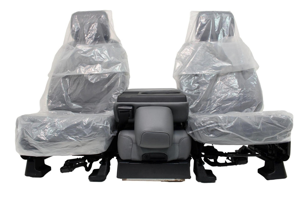 2023 - 2026 Ford Super Duty Front Seats, XL Slate Gray Vinyl Manual w/ Jumpseat