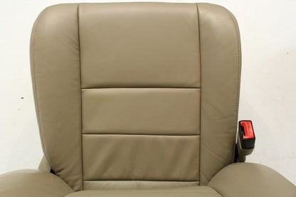 99-10 Ford F250 F350 Excursion Seats Tan Leather Power Front Bench Super Duty