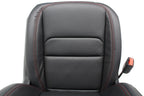 18 - 26 Jeep JL JLU JT Wrangler Front Seats, Rubicon Black Nappa Leather w/ Red
