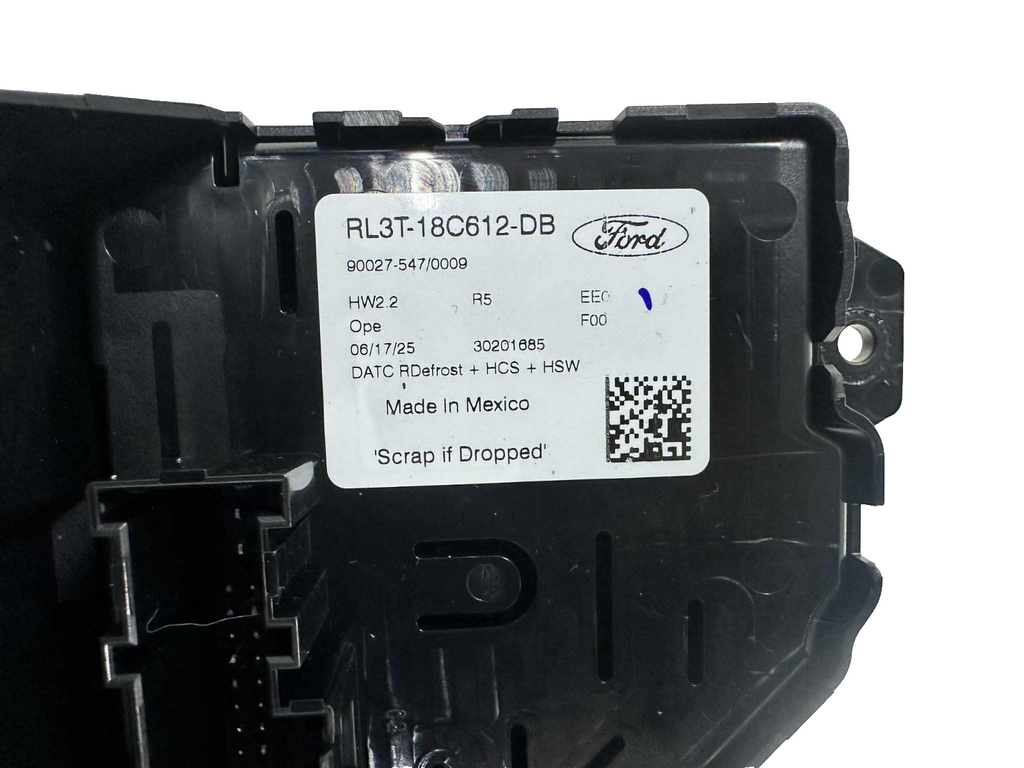 21 - 25 Ford F150 Center Dash Radio Climate Heated Seat Control rl3t-18c612-db