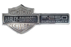2003 - 2007 Ford F250 Super Duty Harley Davidson Fender Emblems Badges Pair OEM
