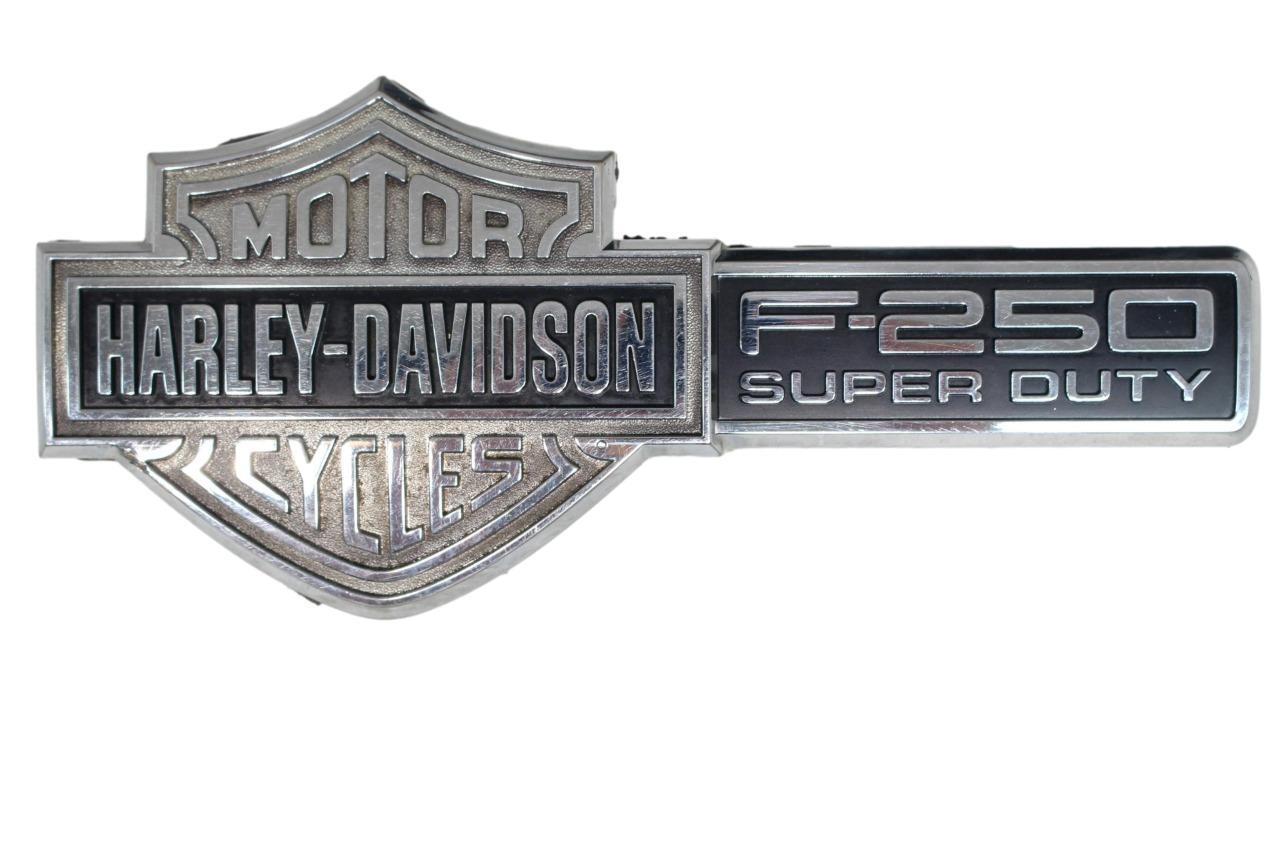 2003 - 2007 Ford F250 Super Duty Harley Davidson Fender Emblems Badges Pair OEM