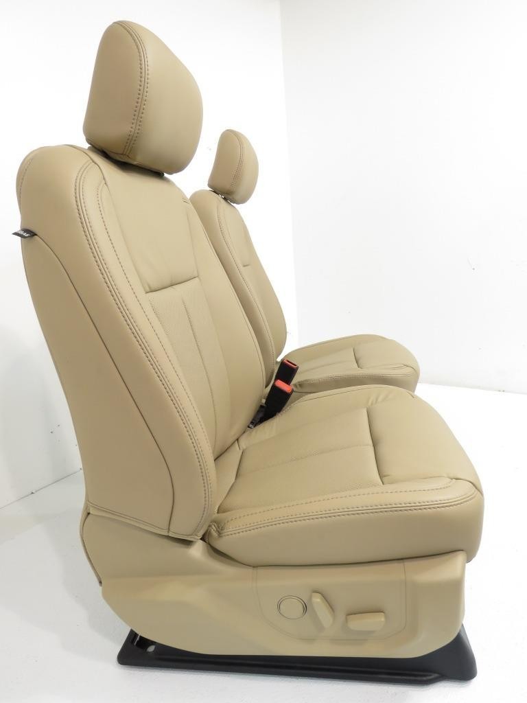 2015 - 2022 Ford F150 Super Duty Lariat Front Seats, Tan Leather Heat & Cool