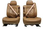1999 - 2002 Chevy Silverado Sierra Bucket Seats, Oak Tan Leather Power Heat