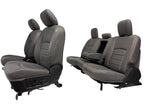 2009 - 2018 Dodge Ram Seats Set Crew Cab, Alea Gray Leather w/ OEM Power Driver