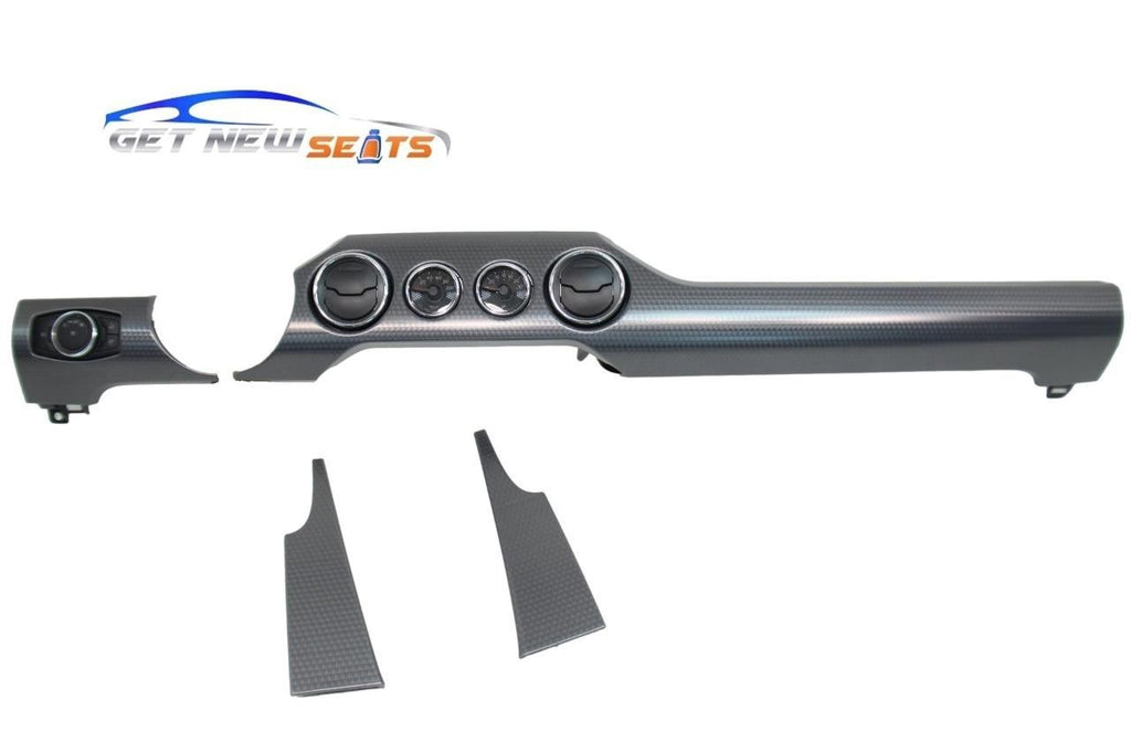 15 - 23 Ford Mustang Aluminum Dash Trim + EcoBoost Performance Pack Boost Gauges
