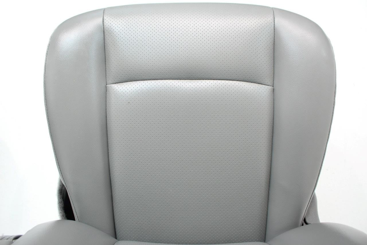 Ford Econoline Front Bucket Seats, Gray Vinyl w/ Folding Armrests, Fits 1997+