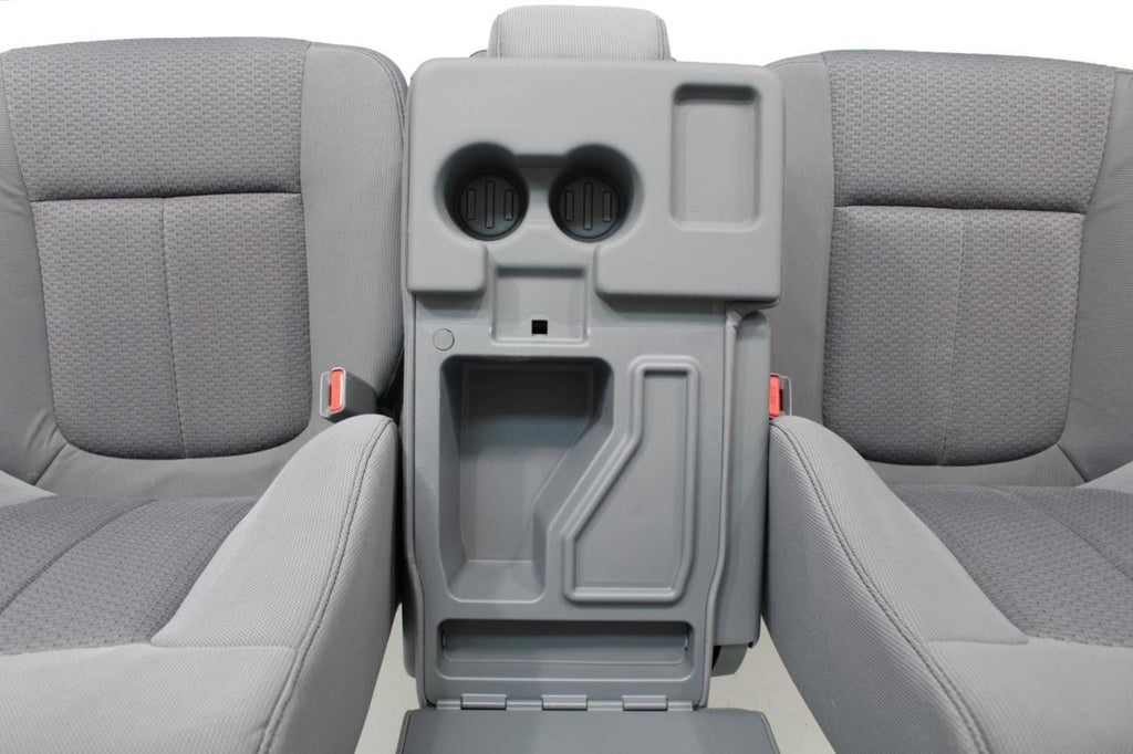 2009 - 2014 Ford F150 Front Seats w/ Jump Seat, XLT Gray Cloth w/ Power Driver