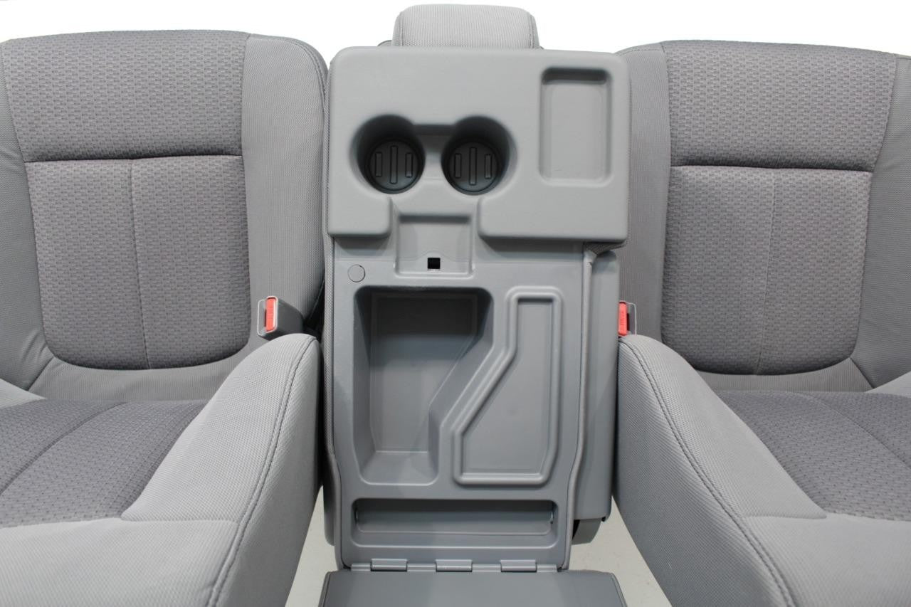 2009 - 2014 Ford F150 Front Seats w/ Jump Seat, XLT Gray Cloth w/ Power Driver