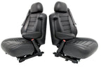 2003 - 2007 Hummer H2 Seats Set, Black Leather Powered Heated OEM