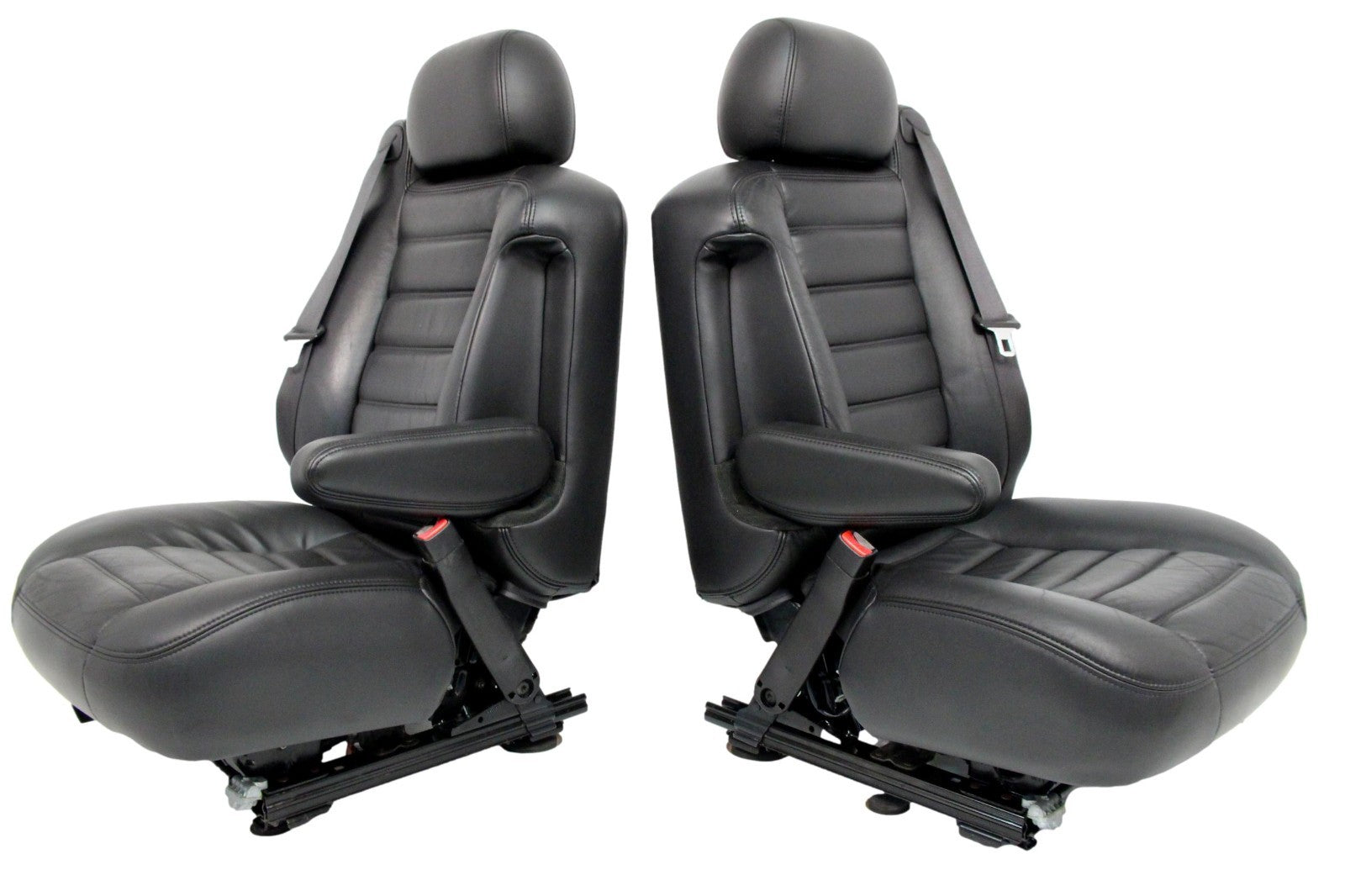 2003 - 2007 Hummer H2 Seats Set, Black Leather Powered Heated OEM