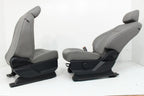 2015 - 2022 Ford F150 & Super Duty Front Seat Pair, All Cabs XL Earth Gray Vinyl
